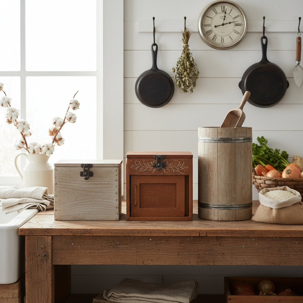 Best Vintage Style Rice Bins for Farmhouse Decor: A Timeless Touch