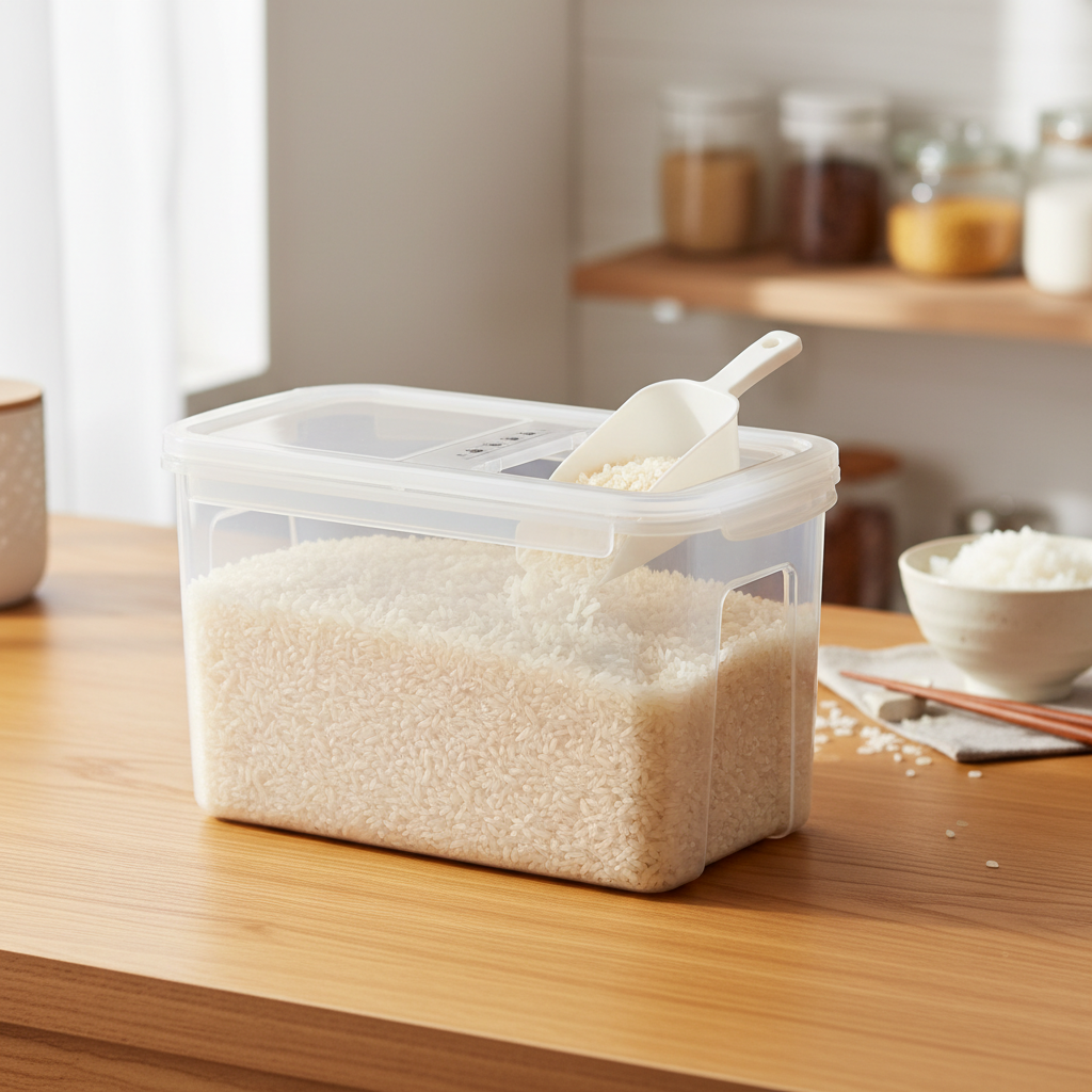 Review: Lustroware Rice Keeper with Adaptable Sliding Lid for Optimized Storage