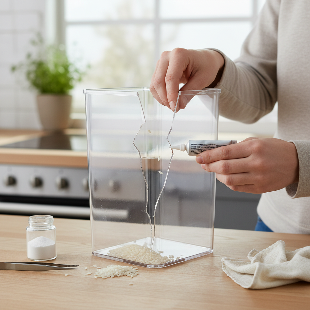 How to Effectively Repair a Cracked Plastic Rice Dispenser